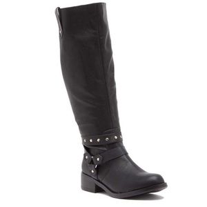 Abound Moto Tall Studded Boots Retail $110